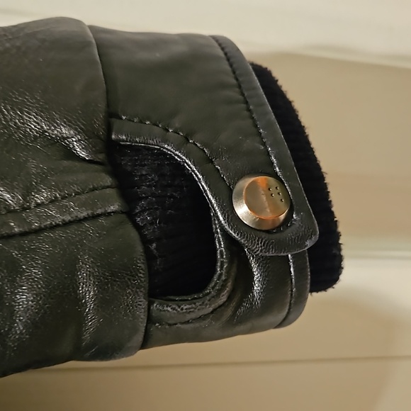 Soia & Kyo black leather jacket xs - Picture 6 of 7